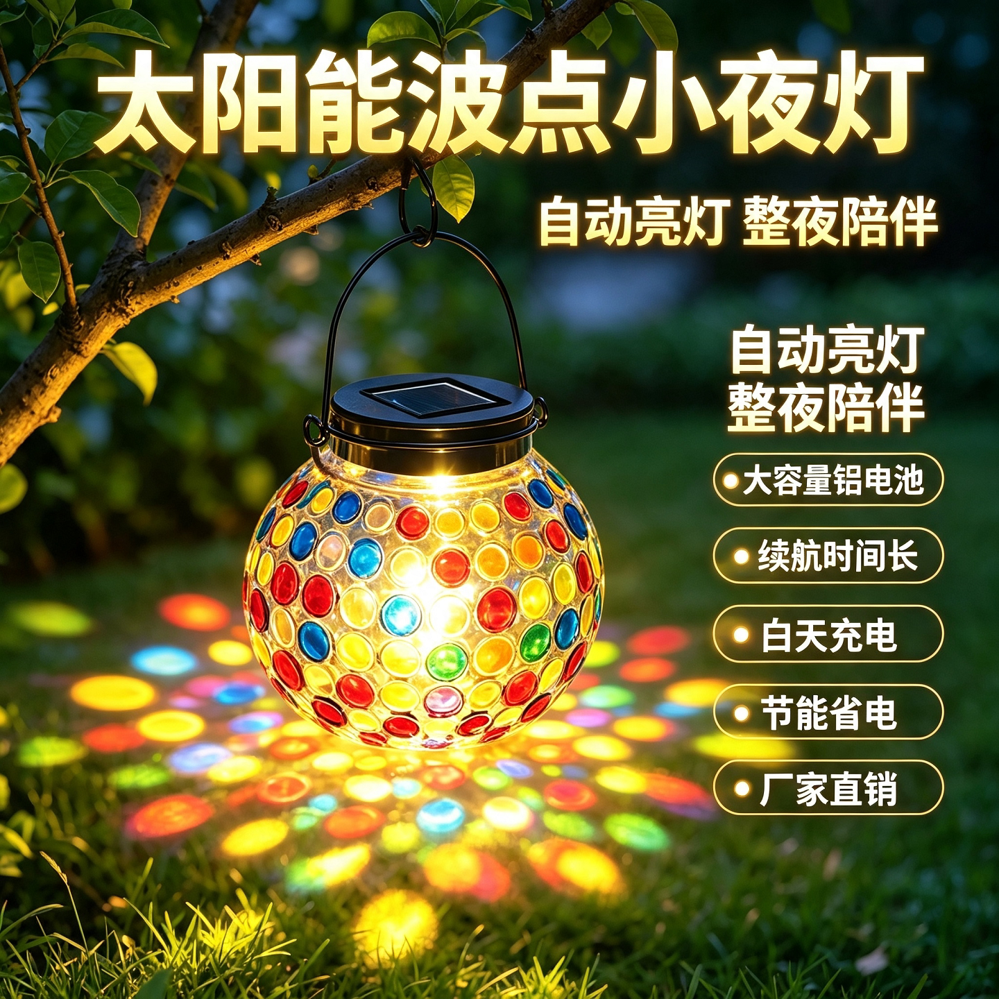 太阳能孔雀瓶灯户外防水装饰灯