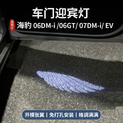 海豹06dmi车门迎宾投影灯