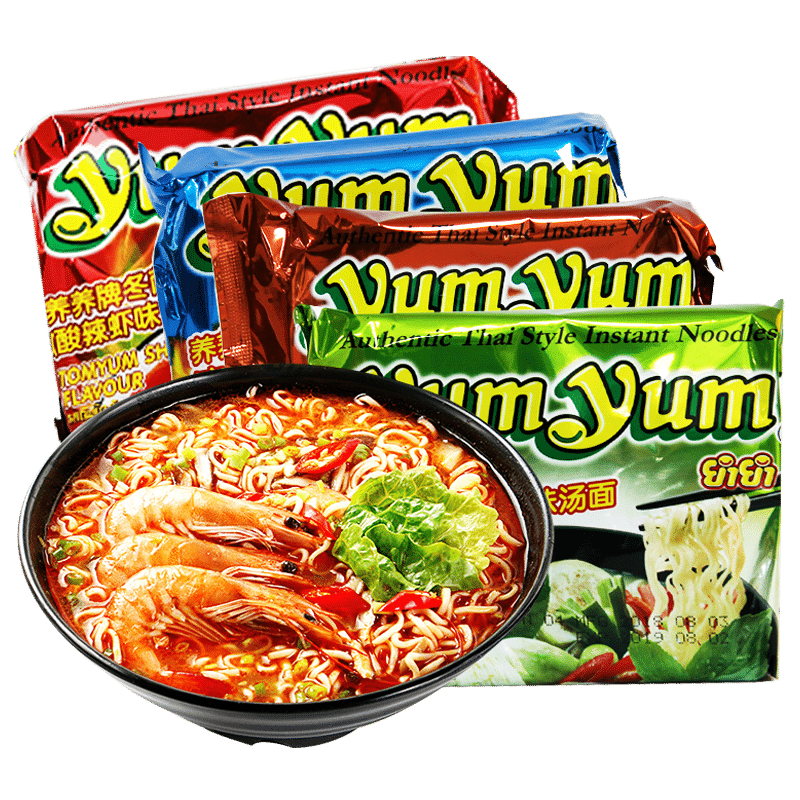 泰国进口yumyum养养冬阴功方便面70g泰式酸辣虾浓汤速食泡面拉面