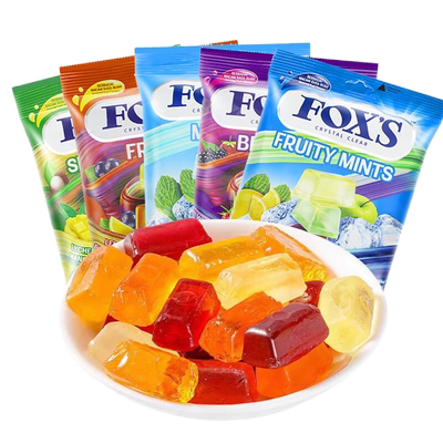 印尼进口FOXS水晶糖水果薄荷糖果