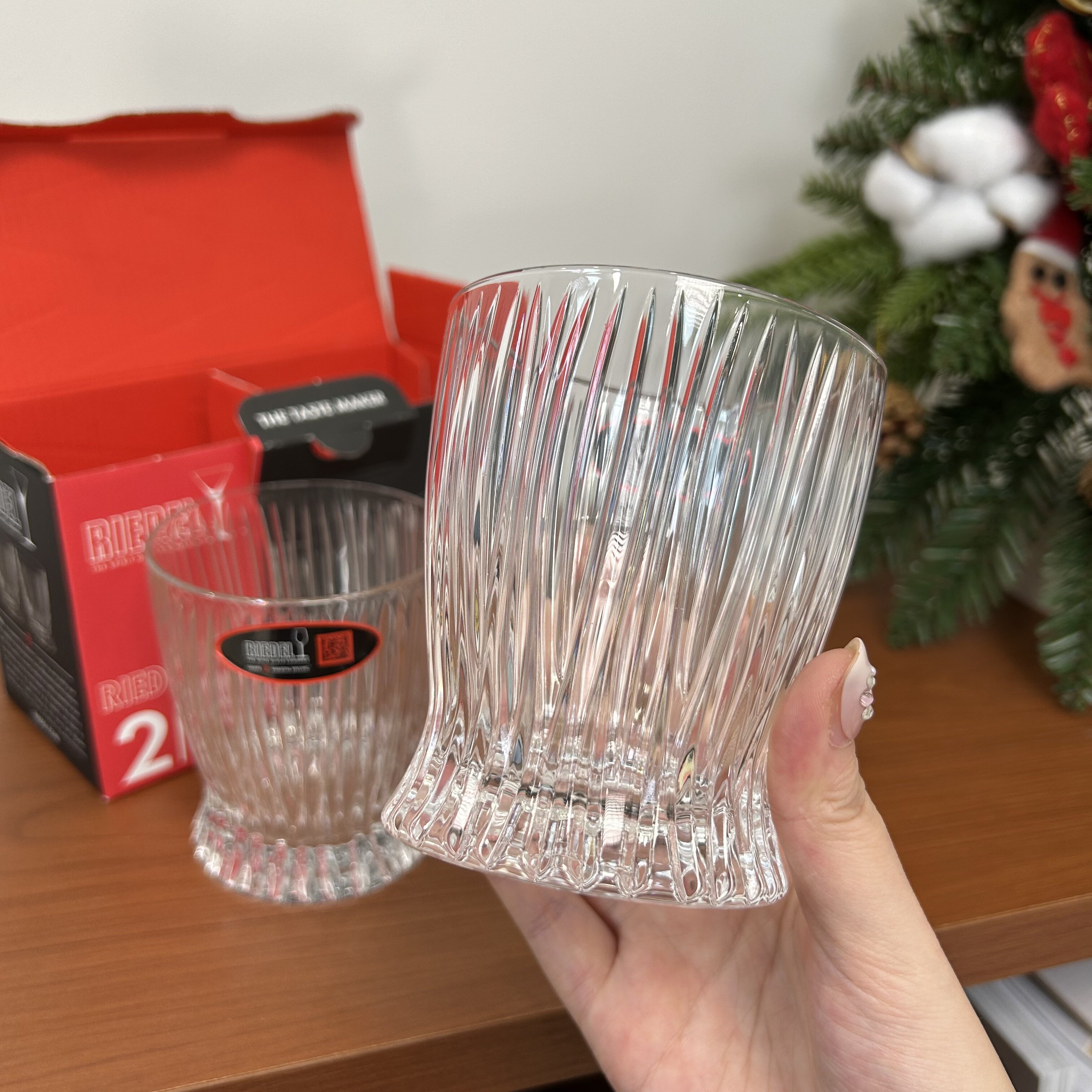 奥地利RIEDEL醴铎棱镜火焰威士忌杯洋酒杯水晶玻璃烈酒杯高档礼品