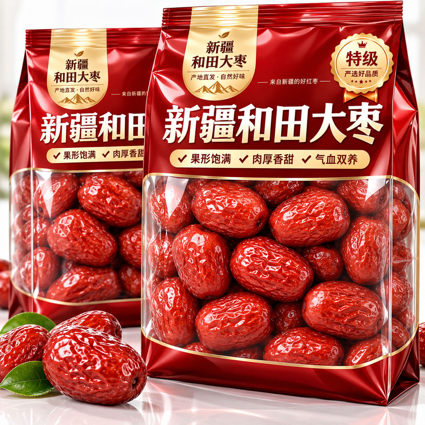 【当季新货】红枣特级新疆特产官方旗舰店和田大枣原生态一级灰枣