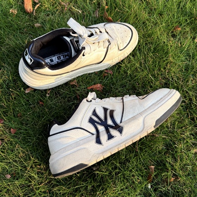 MLB Chunky Liner PU 低帮 板鞋 男女同款 白色 3ASXCA12N-50WHS