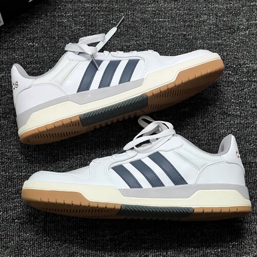Adidas/阿迪达斯 neo Entrap 板鞋 防滑耐磨 白色/灰色 JQ3925