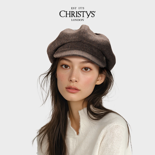 【新品】百年皇室品牌英伦经典复古初剪羊毛云朵报童帽