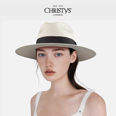 【于适同款】Christys'  百年皇室品牌 巴拿马Fedora草帽