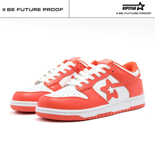 板鞋 RIPSTAR 运动鞋 LOW激光橙色青年情侣系带休闲鞋 子 爆炸星SKBD