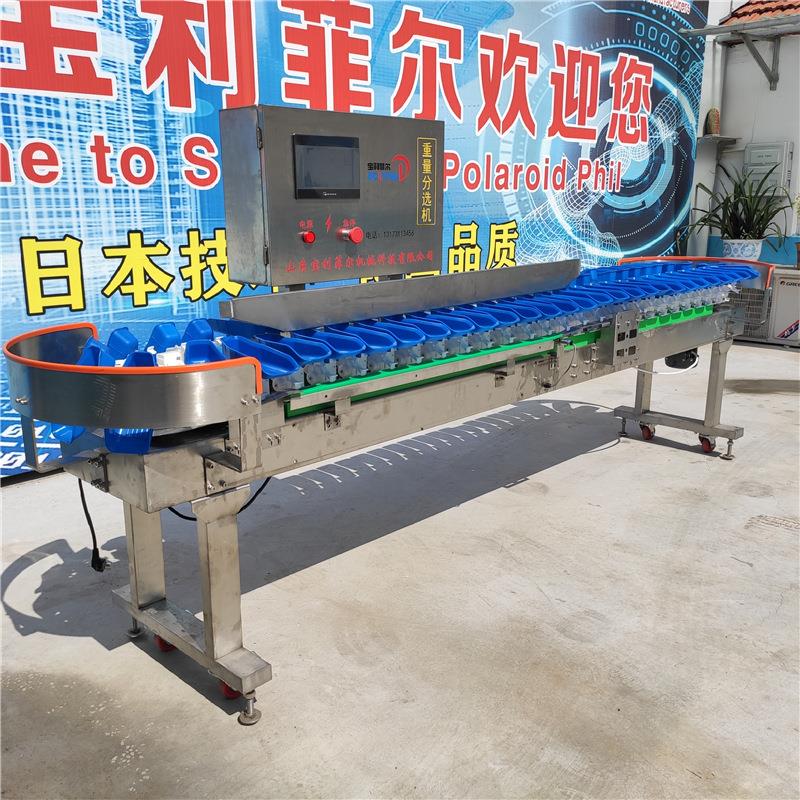 盘自动称重分线选机 龙虾生蚝禽8级肉 转式在动态 重分量检测级机