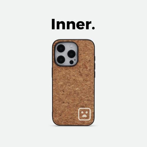 Inner.因内 emoji天然软木磁吸手机壳适用于苹果iPhone17ProMax新款木MagSafe保护壳高级感可爱防摔手机套