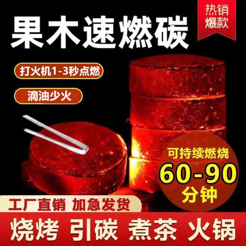 速燃果木炭引燃炭户外烧烤