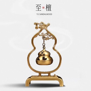 精致高级客厅玄关线香插底座不落灰香托 中式 至檀 复古倒流香炉