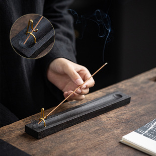 至檀「杠杠香座」高级感线香檀香 不落灰家用室内实木托盘中式