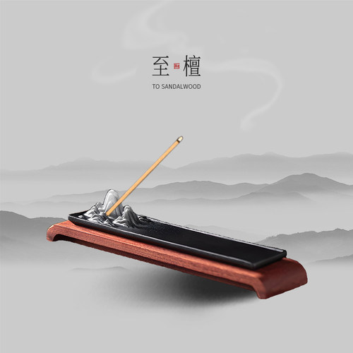 至檀精致禅意千里江山线香插