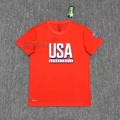 New Usa Shoulder Flag (Red) Short Sleeve