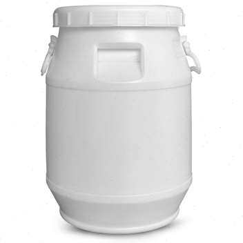 新新加厚塑料桶25公斤大口化工桶储水桶白色螺旋带盖圆桶粮食发i.