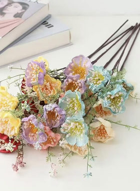 轮胎茶几材料全套包仿真花手工花