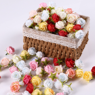 轮胎茶几材料包仿真花小玫瑰花假花diy装饰道具婚庆婚礼布景