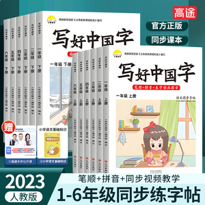 写好中国字字帖二年级上册练字帖小学生专用一年级三年级四年级五六年级上册同步字帖控笔训练字帖楷书每日一练硬笔书法练字本荣恒