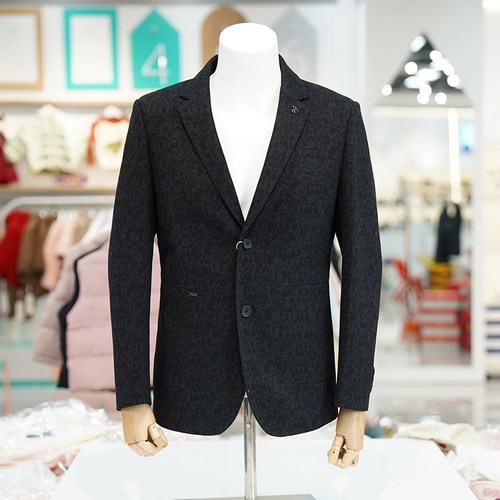 优构良品呢西装提花绵羊毛羽绒服