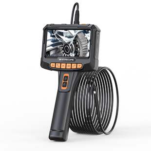 360度旋转弯工业内窥镜高清摄像头汽车维修管道下水道积碳检测