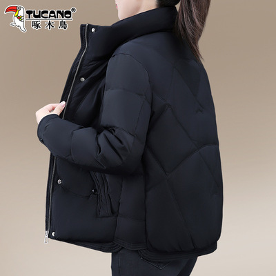啄木鸟女士羽绒服女款冬季2025新