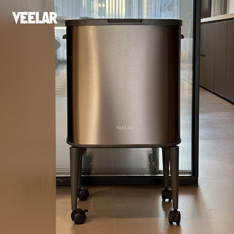 日本进口厨房专用免弯腰垃圾桶家用高脚高颜值大容量带轮高,家庭/个人清洁工具,垃圾桶,淘宝优惠券,粉丝福利购,淘宝优惠卷