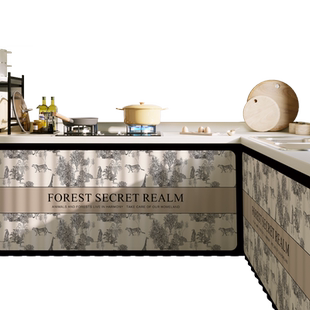 鞋柜子防尘遮挡帘厨房橱柜门帘置物架杂物遮丑帘子免打孔轨道布帘