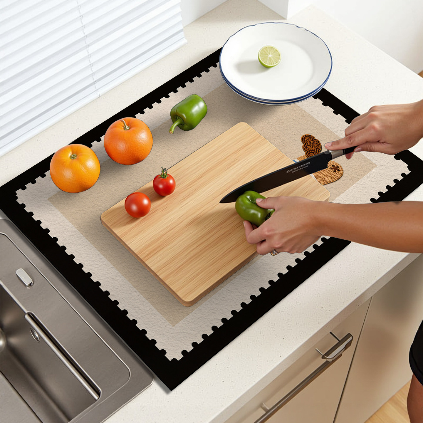 厨房砧板台面吸水硅藻泥卡通防滑垫保护垫洗手间水槽洗碗池沥水垫,居家布艺,厨房地垫,淘宝优惠券,粉丝福利购,淘宝优惠卷