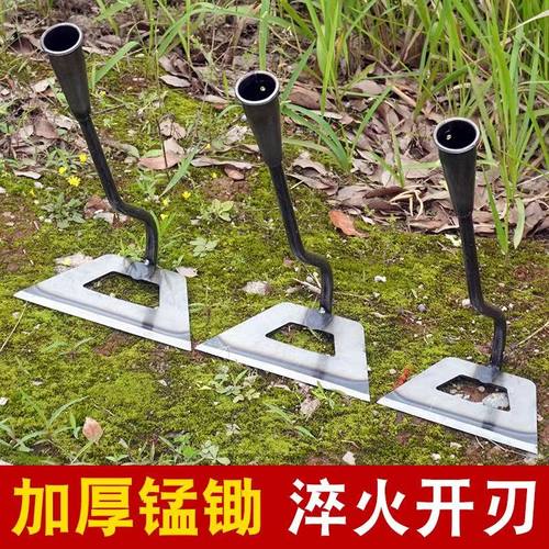 锰钢木柄加厚除草农用工具
