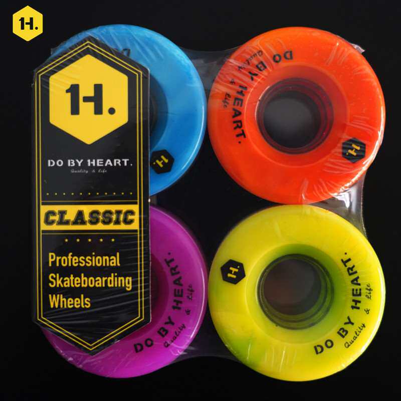 DBH轮子专业双翘刷街大小鱼板动作滑板四轮全能公路长板轴承配件