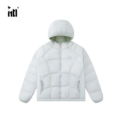 轻便连帽短款羽绒服男女同款