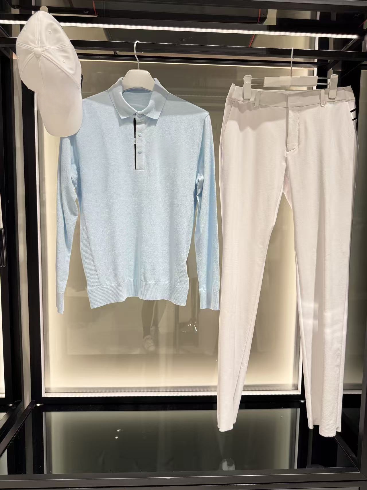 简约针织翻领帅气显白爆款高尔夫服装男装简约气质运动高球棒球服