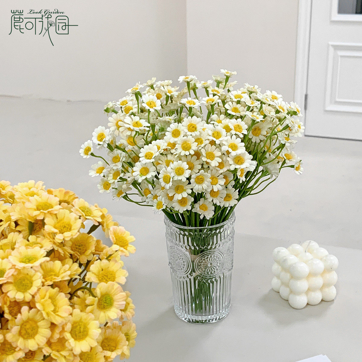 ins风小雏菊假花仿真花客厅摆设餐桌装饰干花花束花艺摆件洋甘菊