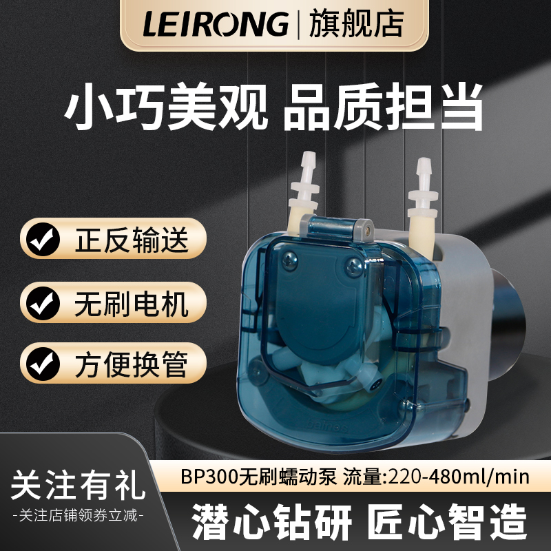 雷熔微小型BP300无刷电机蠕动泵 实验室工业灌装机小流量抽水泵头