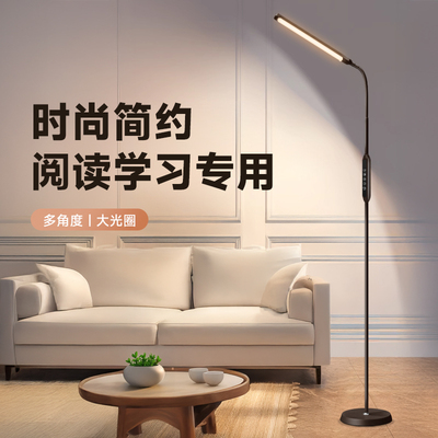 客厅落地灯沙发旁边高级感简约现代立式护眼台灯卧室床头阅读灯