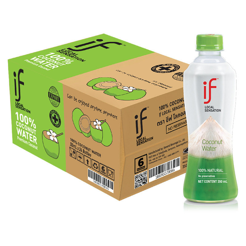泰国进口if椰子水350ml cocomax椰青果汁电解质运动解渴饮料整箱