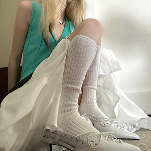 小腿袜纯色系简约百搭中筒袜显瘦及膝袜 0120穿搭好物 Common