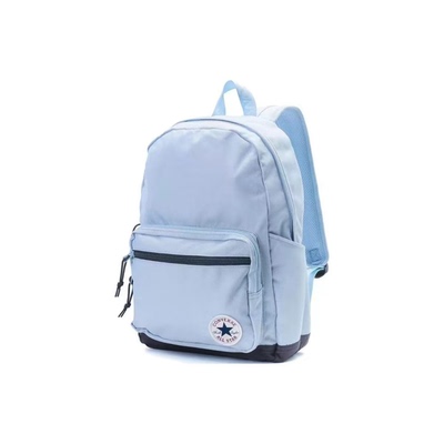 Converse匡威双肩包初高中学生书包中号背包雾霾蓝色CV2413022