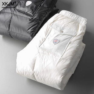 休闲加厚保暖棉裤 加厚白鸭绒高腰大码 户外 女外穿2024冬季 羽绒裤