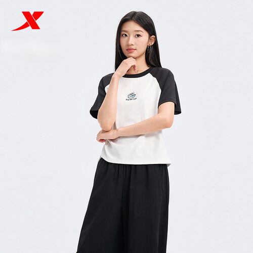 特步短袖T恤女2026夏季