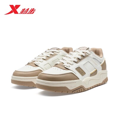 特步男鞋板鞋小白鞋运动鞋2024冬