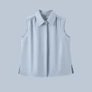 叠搭伴侣 可穿背心打底衫 百搭叠穿翻领无袖 四季 女 衬衫 大洪官方