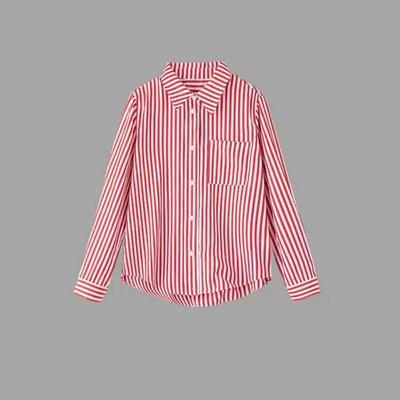 大洪官方严选店幸运时光红色衬衫