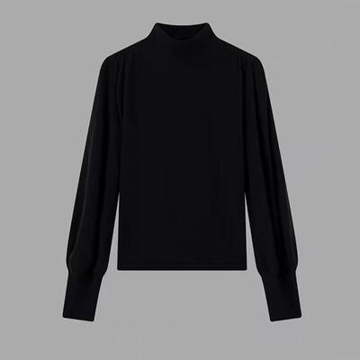 云之羽大洪官方法式灯笼袖打底衫