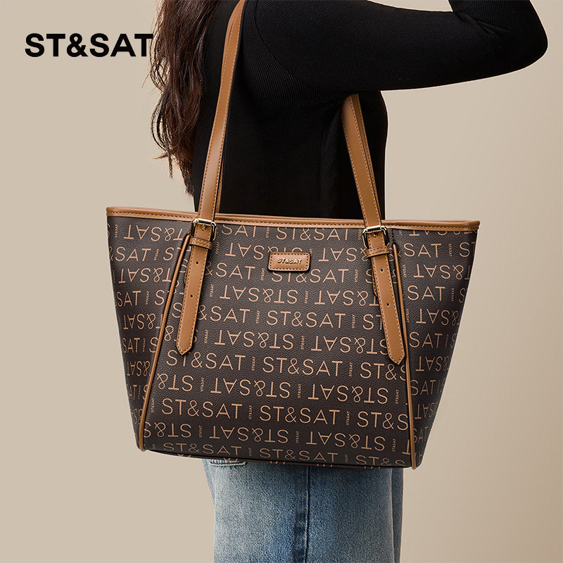 星期六包包女2025复古大容量单肩包通勤腋下包托特包妈妈包手提包,箱包皮具/热销女包/男包,通用款女包,淘宝优惠券,粉丝福利购,淘宝优惠卷