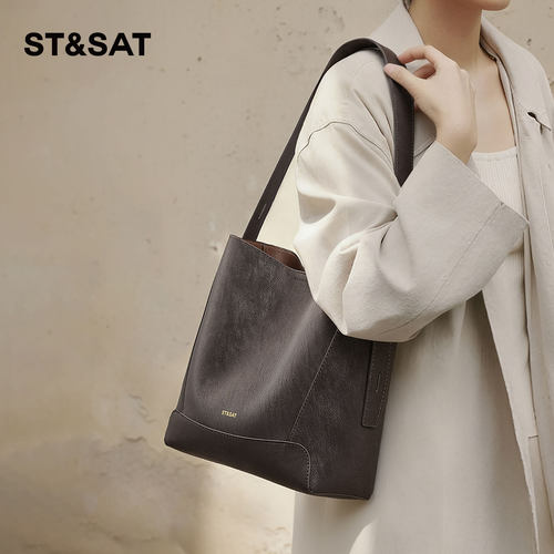 星期六大容量通勤水桶包hobo包