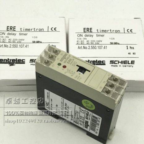 ERE 2.550.107.41原 装Entrelec Schiele 施勒 定时器时间继电器