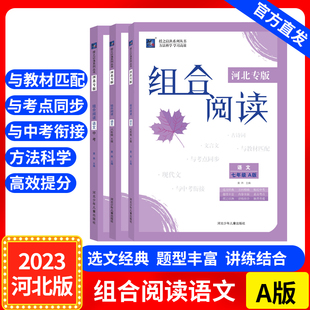 2023授之以渔河北专版组合阅读语文七7八8年级9年级A版上册阅读理解训练文言文古诗词现代文阅读专项训练