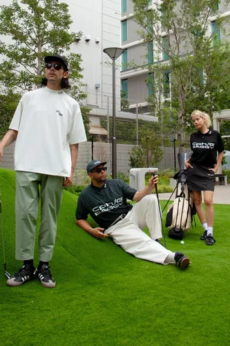 51c01 日潮牌Cph/Golf×BAGGY PANTS 男士GOLF透气翻领POLO衫速干