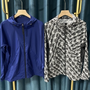 29D17 出口余韩单Pin*高尔夫男士春夏连帽拉链轻薄透气防风衣外套